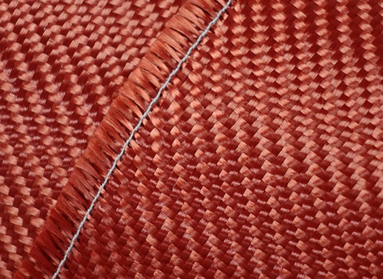 China Factory Kevlar PARA Denim Meta Woven Red Aramid Fiber Fabric with Best Quality